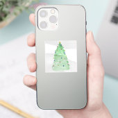 Abstrakter Weihnachtsbaum Aufkleber (Telefon)