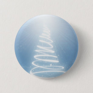 Abstrakter Weihnachtsbaum Button