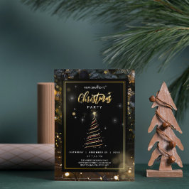 Abstrakter Weihnachtsbaum - Einladung