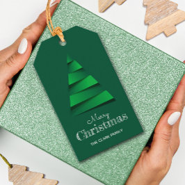 Abstrakter Weihnachtsbaum Feiertag Party Gefallen Geschenkanhänger