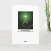 Abstrakter Weihnachtsbaum Feiertagskarte (Rückseite)