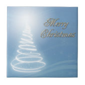 Abstrakter Weihnachtsbaum Fliese (Vorderseite)