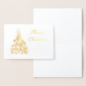 Abstrakter Weihnachtsbaum (Foil) Grußkarte Folienkarte (Anzeige)