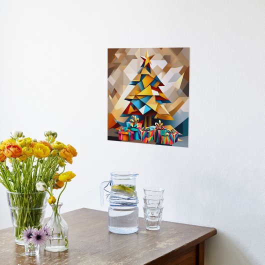 Abstrakter Weihnachtsbaum Foliendrucke (Ablage(Küche))