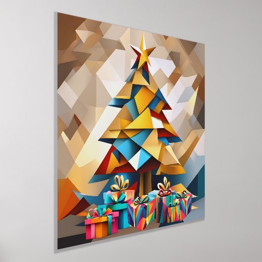 Abstrakter Weihnachtsbaum Foliendrucke (Ablage )