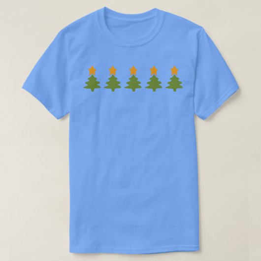 Abstrakter Weihnachtsbaum Fünf T-Shirt (Design vorne)