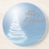 Abstrakter Weihnachtsbaum Getränkeuntersetzer (Vorne)