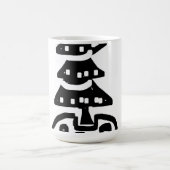 Abstrakter Weihnachtsbaum Kaffeetasse (Mittel)