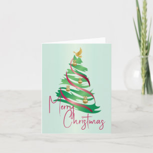 Abstrakter Weihnachtsbaum Karte