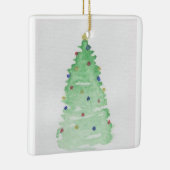 Abstrakter Weihnachtsbaum Keramikornament (Rechts)