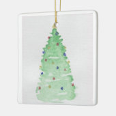 Abstrakter Weihnachtsbaum Keramikornament (Links)