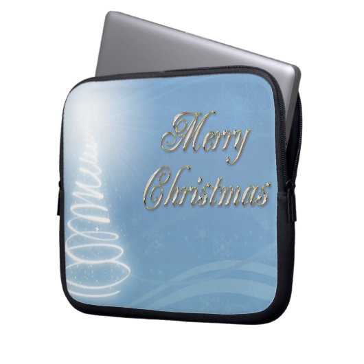 Abstrakter Weihnachtsbaum Laptopschutzhülle (Vorderseite Links)