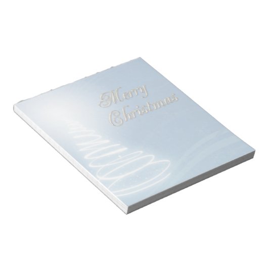 Abstrakter Weihnachtsbaum Notizblock (angewinkelt)