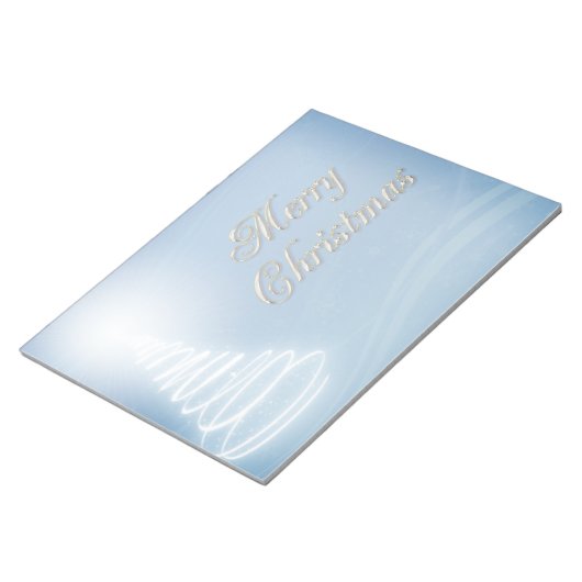 Abstrakter Weihnachtsbaum Notizblock (angewinkelt)