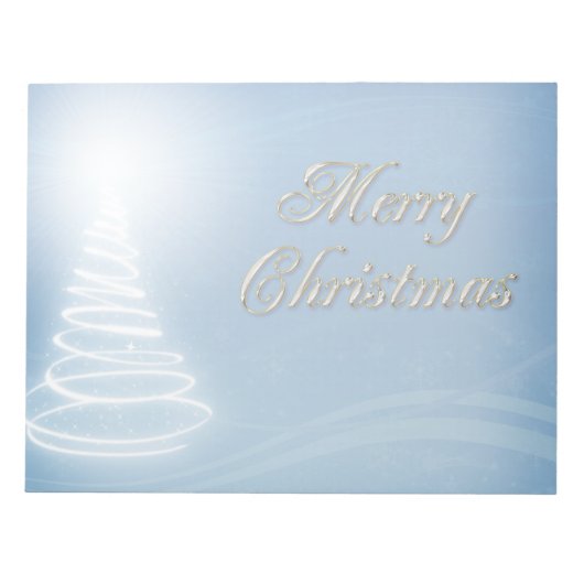 Abstrakter Weihnachtsbaum Notizblock (Vorderseite)