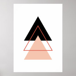 Abstrakter Weihnachtsbaum Poster