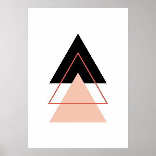 Abstrakter Weihnachtsbaum Poster (Vorne)