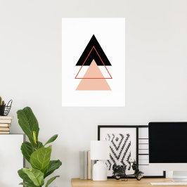 Abstrakter Weihnachtsbaum Poster