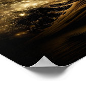 Abstrakter Weihnachtsbaum Poster (Ecke)