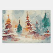Abstrakter Weihnachtsbaum Set 1 Geschenkpapier Set (Vorderseite 2)