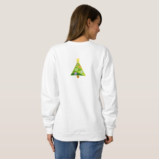Abstrakter Weihnachtsbaum Sweatshirt (Schwarz voll)