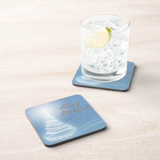 Abstrakter Weihnachtsbaum Untersetzer (Rechte Seite)