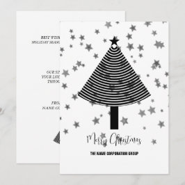 Abstrakter Weihnachtsbaumbetrieb Einladung