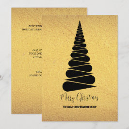Abstrakter Weihnachtsbaumbetrieb Einladung
