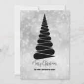 Abstrakter Weihnachtsbaumbetrieb Einladung (Vorderseite)