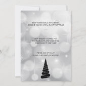 Abstrakter Weihnachtsbaumbetrieb Einladung (Rückseite)