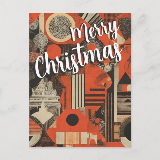 Abstrakter Weihnachtsgrün Postkarte (Vorderseite)