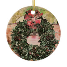 Abstrakter Weihnachtskranz-Schmuck