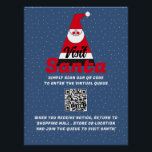 Abstrakter Weihnachtsmann, Besuch Santa, QR Code Q Poster<br><div class="desc">Dieses Poster ist perfekt für jeden,  der ein Santa-Event besucht. Dieses Zeichen dient dazu,  Kunden zum Scannen eines QR-Codes zu bewegen,  um sich der Warteschlange anzuschließen,  um den Weihnachtsmann zu besuchen. Ideal für kommerzielle und einheimische Veranstaltungen.</div>