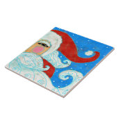 Abstrakter Weihnachtsmann Fliese (Seite)