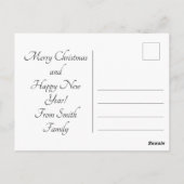 Abstrakter Weihnachtsmann Postkarte (Rückseite)