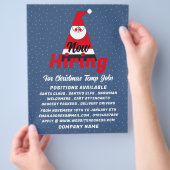 Abstrakter Weihnachtsmann, Saisonwerbung Flyer (Hand)