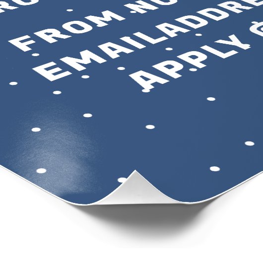 Abstrakter Weihnachtsmann, Saisonwerbung Poster (Ecke)