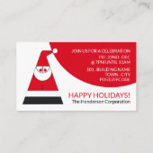 Abstrakter Weihnachtsmann, Weihnachts-Party Begleitkarte (Rückseite)