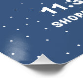 Abstrakter Weihnachtsmann, Weihnachtsmann - Besuch Poster (Ecke)