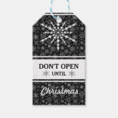 Abstrakter Weihnachtsstar Geschenkanhänger (Vorderseite)