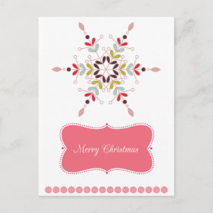 Abstrakter Weihnachtsstern Feiertagspostkarte