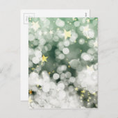 Abstrakter Weihnachtssterneis Feiertagspostkarte (Vorne/Hinten)