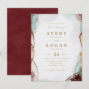 Abstrakter Wein und Goldmedaille Einladung