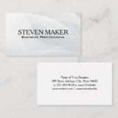 Abstrakter weißer Hintergrund | Moderne Formen Visitenkarte (Vorne/Hinten)