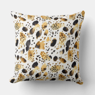 Abstrakter Weißer Leopard Kissen
