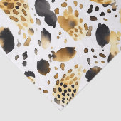 Abstrakter Weißer Leopard Seidenpapier (Detail)