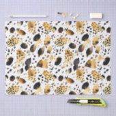 Abstrakter Weißer Leopard Seidenpapier (Handwerk)