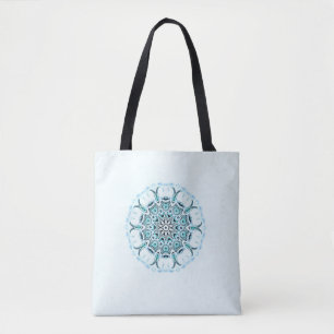 Abstrakter weißer Meeresgrund Tasche