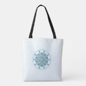 Abstrakter weißer Meeresgrund Tasche (Rückseite)