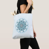 Abstrakter weißer Meeresgrund Tasche (Von Nahem)